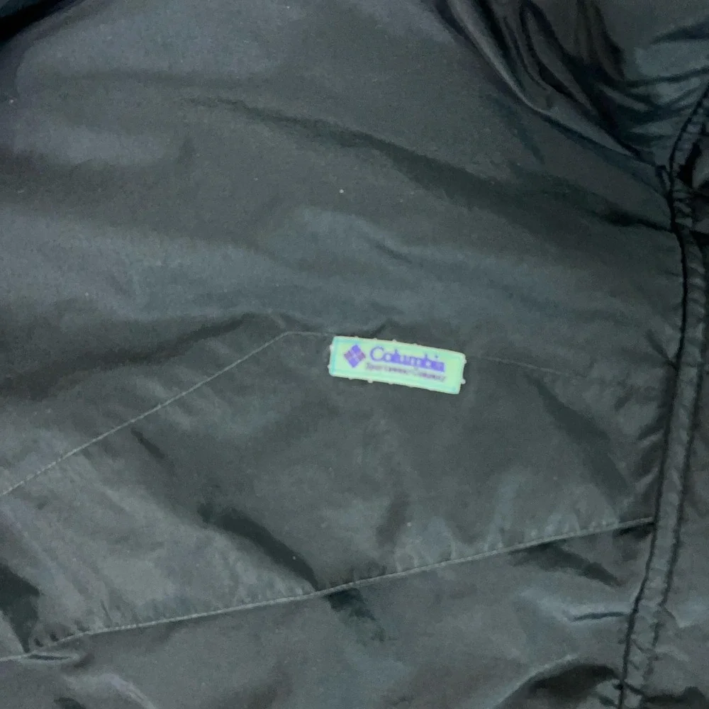 Vintage Columbia Jacket Mens XL Black Whirlibird Windbreaker Ski Outdoor 90s